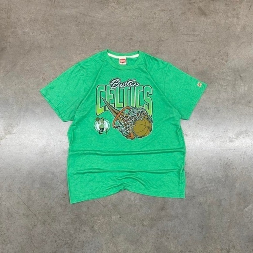 Boston Celtics Shirt green Homage‎ NBA Vintage Men's Size L